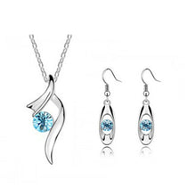 Load image into Gallery viewer, Wedding Jewelry Sets Necklaces Pendants Dangle Earrings
