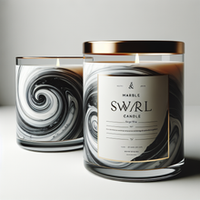 Load image into Gallery viewer, R&amp;RH Marble Swirl Candle
