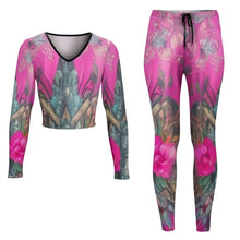 Load image into Gallery viewer, R&amp;RH Womens Pink Yoga Jogging Suit
