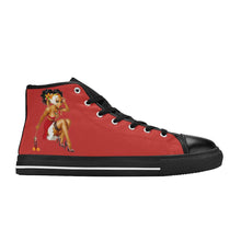 Load image into Gallery viewer, R&amp;RH Red Women&#39;s Classic High Top Canvas Shoes
