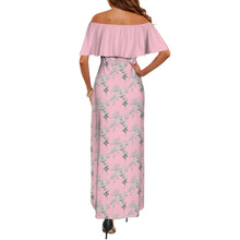 Load image into Gallery viewer, R&amp;RH Rose Women&#39;s Flower Off Shoulder Dress
