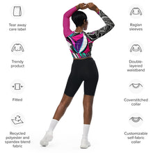 Load image into Gallery viewer, Recycled long-sleeve crop top
