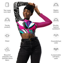 Load image into Gallery viewer, Recycled long-sleeve crop top
