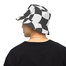 Load image into Gallery viewer, R&amp;RH Safari/Checker Reversible Bucket Hat
