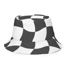 Load image into Gallery viewer, R&amp;RH Safari/Checker Reversible Bucket Hat
