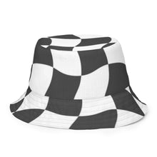 Load image into Gallery viewer, R&amp;RH Safari/Checker Reversible Bucket Hat
