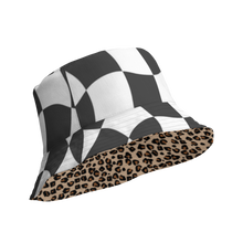 Load image into Gallery viewer, R&amp;RH Safari/Checker Reversible Bucket Hat
