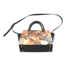 Load image into Gallery viewer, R&amp;RH Rustic Orange Handbag Rivet Shoulder Handbag
