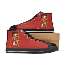 Load image into Gallery viewer, R&amp;RH Red Women&#39;s Classic High Top Canvas Shoes
