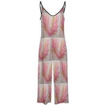 Load image into Gallery viewer, R&amp;RH Pink Gray Suspender Jumpsuit
