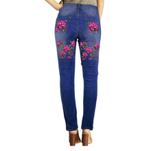 Load image into Gallery viewer, R&amp;RH Fuchsia Flower Women&#39;s Jeans
