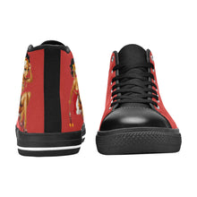 Load image into Gallery viewer, R&amp;RH Red Women&#39;s Classic High Top Canvas Shoes
