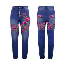 Load image into Gallery viewer, R&amp;RH Fuchsia Flower Women&#39;s Jeans
