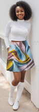 Load image into Gallery viewer, R_RH Abstract Women&#39;s Skater Skirt
