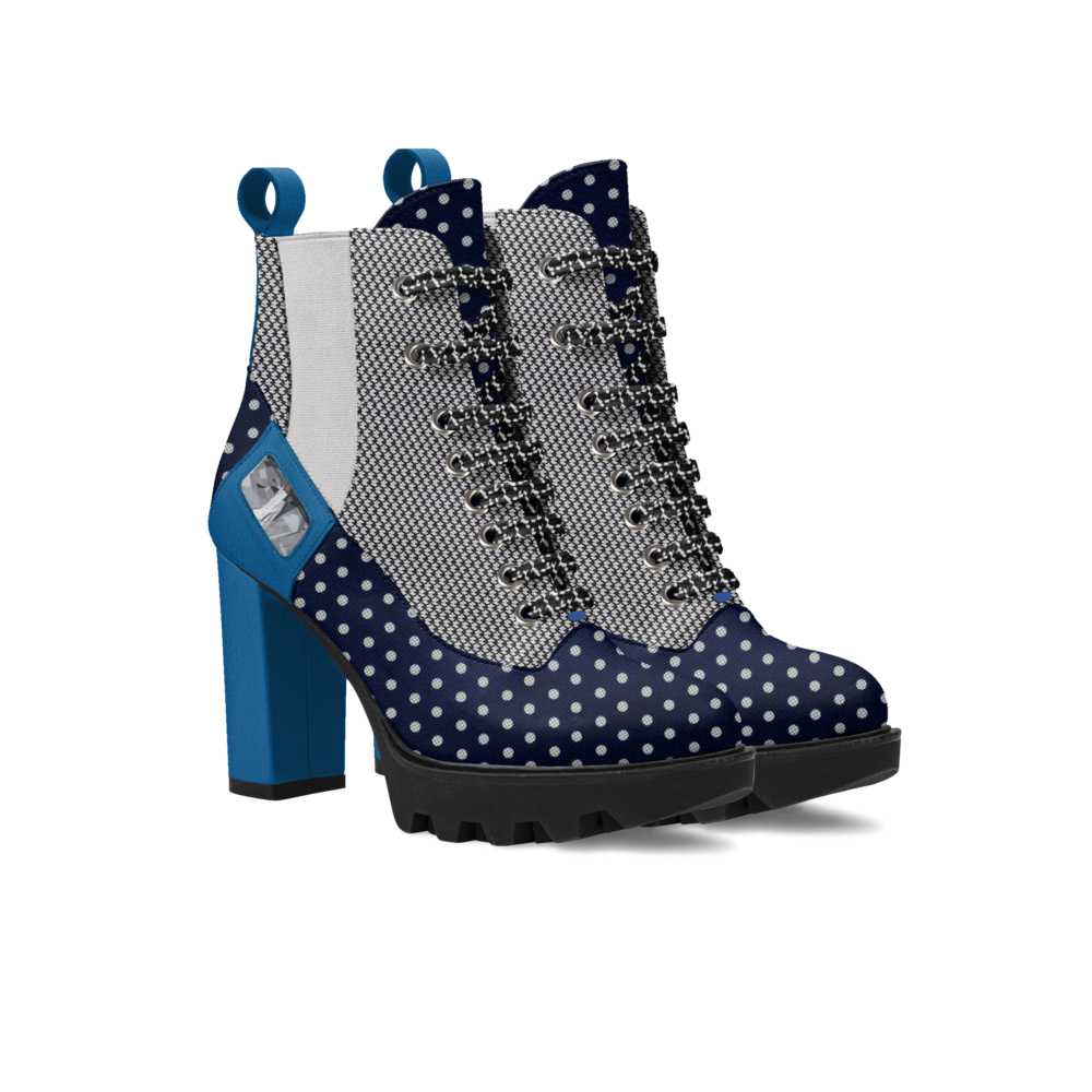 R_RH Polkadotdushion Elastic Designer Boot