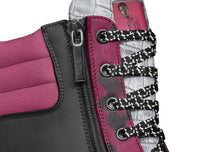 Load image into Gallery viewer, R&amp;RH_BIZ_SHOE LINE Grey  Magenta zip military boot
