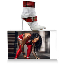 Load image into Gallery viewer, Red Rose Beauty High Heel Belt Boot
