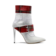 Load image into Gallery viewer, Red Rose Beauty High Heel Belt Boot
